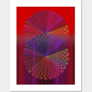 Binary mandala Posters and Art